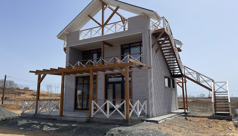 п.Ливадия, Приморский край 2-х этажный дом 8000*8000